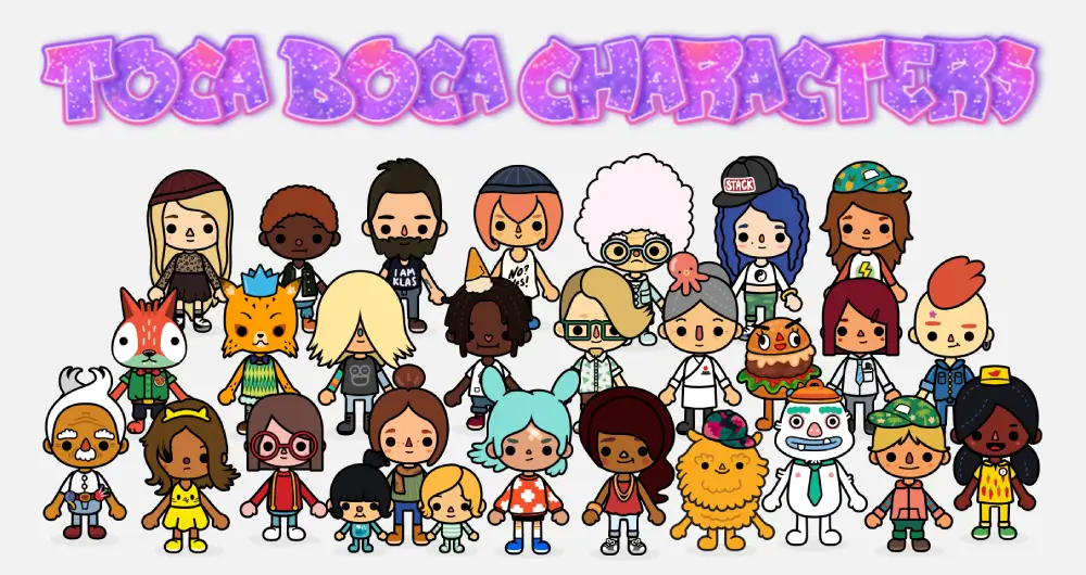 Toca Boca characters